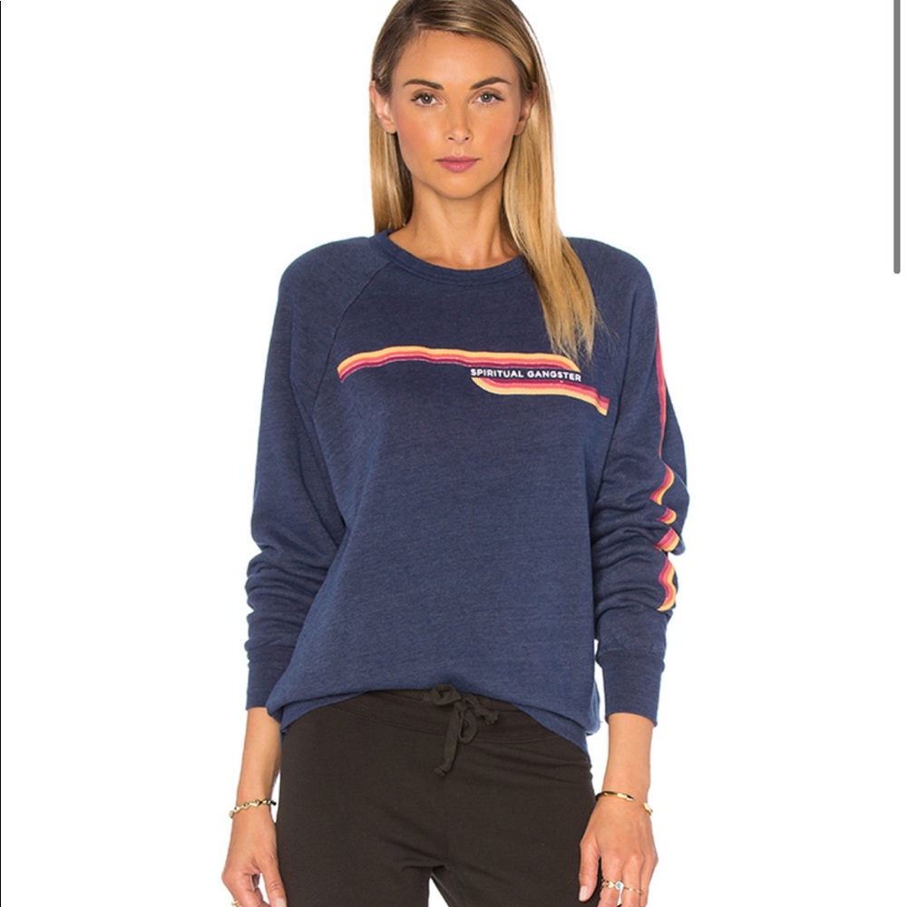 Spiritual Gangster SG Retro Stripes Sweatshirt